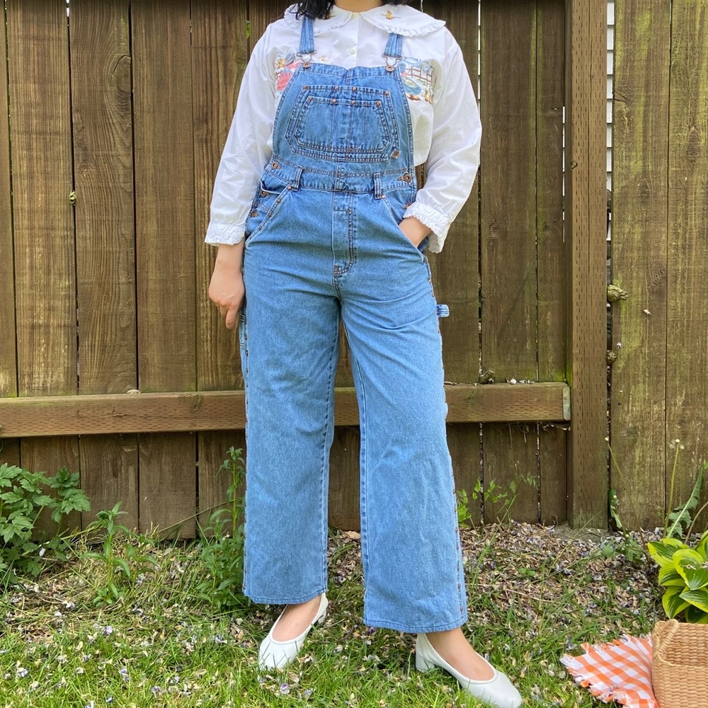 Route 66 Overalls in Medium Was 100% Cotton Denim